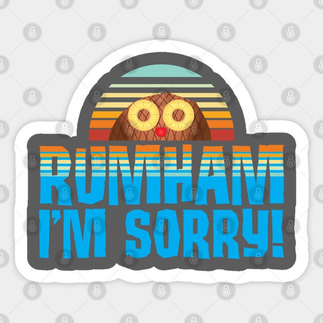 Rumham I'm Sorry! Sticker by Gimmickbydesign
